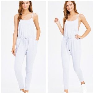 Heather Gray Jogger Jumpsuit